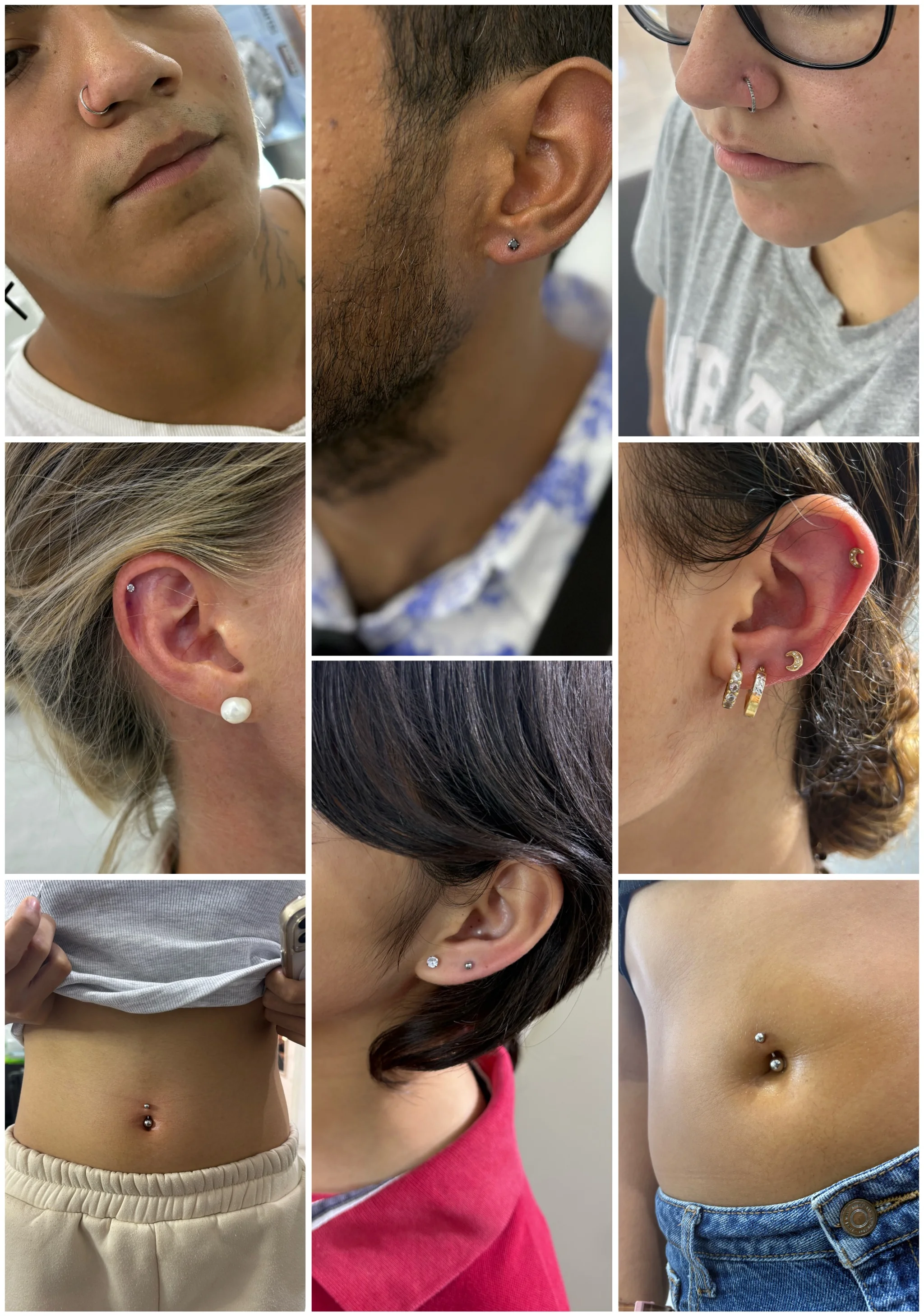 Flat piercing